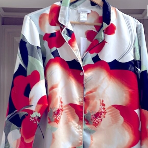 NWT Natori Poppy Mandarin 2 Piece Pajama Set Size L - Picture 1 of 4